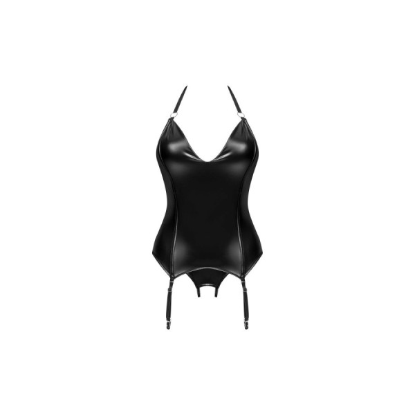 Viranes corset et string - Noir